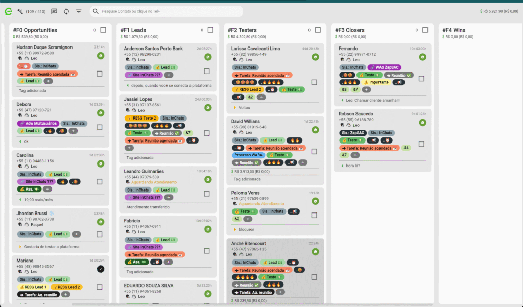 CRM para WhatsApp Kanbam 1