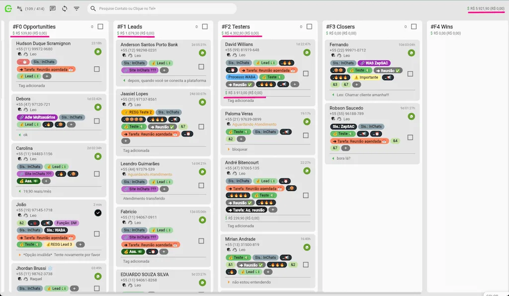 CRM para WhatsApp Kanbam 6