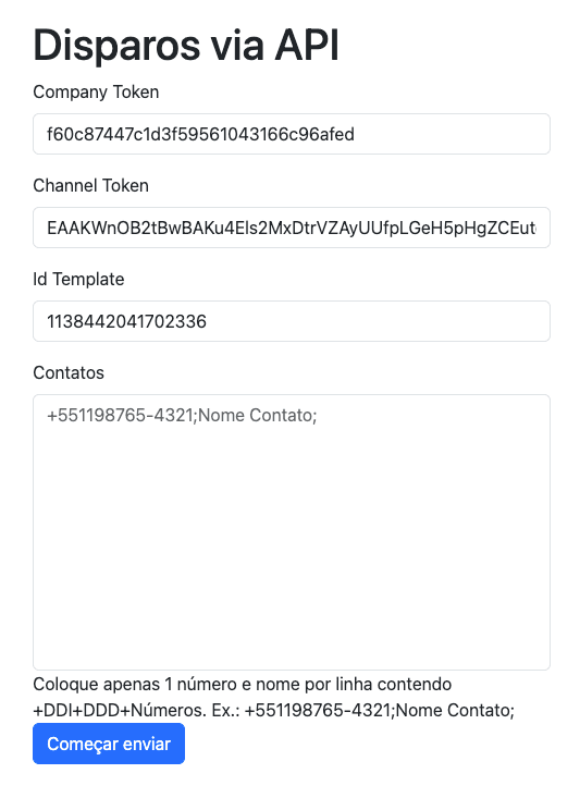 Disparos em Massa no WhatsApp