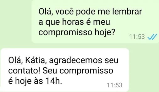 Mensagens de Serviço WhatsApp